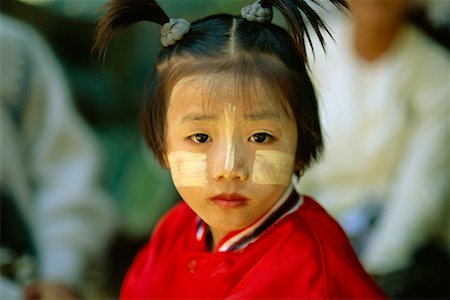 Portrait of Girl, Tachilek, Myanmar Stock Photo - Rights-Managed, Code: 700-00556047