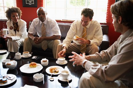 Business People Having Coffee in Cafe Stock Photo - Rights-Managed, Code: 700-00556567