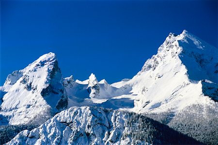 Watzmann Mountain, Berchtesgadener Land, Bavaria, Germany Foto de stock - Con derechos protegidos, Código: 700-00556767