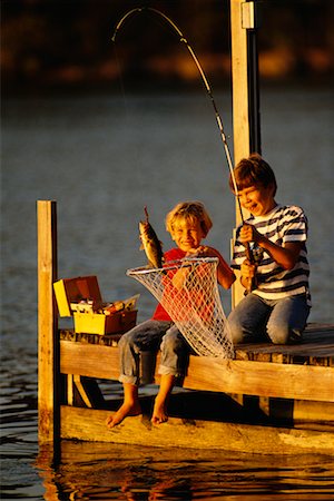 Boys Fishing Stock Photo - Rights-Managed, Code: 700-00556834
