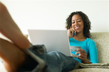 Woman Using Cellular Telephone Stock Photo - Rights-Managed, Code: 700-00550005