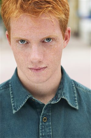 A man with red hair blue eyes freckles Stock Photos - Page 1 : Masterfile