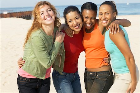 simsearch:700-01374374,k - Women Posing On The Beach Stock Photo - Rights-Managed, Code: 700-00550496