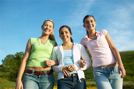 simsearch:700-01196172,k - Three Teenage Women Friends Stock Photo - Rights-Managed, Code: 700-00550587