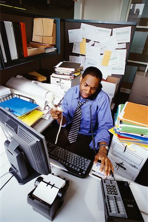pile (disorderly pile) - Homme d'affaires de bureau Photographie de stock - Rights-Managed, Code: 700-00552185