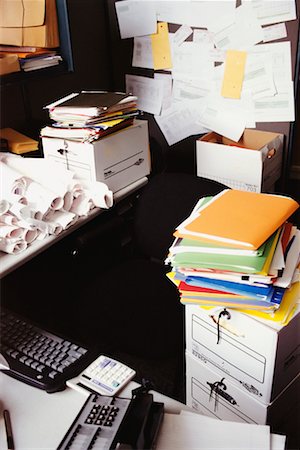 Cluttered Office Fotografie stock - Rights-Managed, Codice: 700-00552192