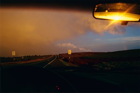 View of Road from Car, Hawaii, USA Stock Photo - Rights-Managed, Code: 700-00552225