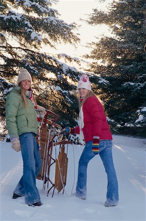 simsearch:700-01407286,k - Women Outdoors in Winter Stock Photo - Rights-Managed, Code: 700-00552243