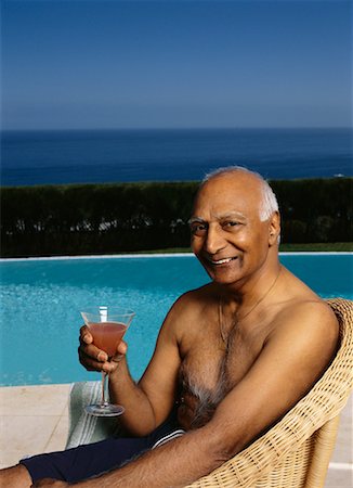 elderly man swimming - Portrait of Man Stock Photo - Rights-Managed, Code: 700-00552928