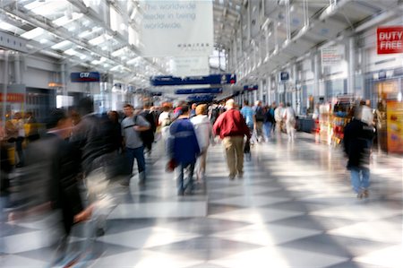 simsearch:700-01345230,k - Airport Hallway Stock Photo - Rights-Managed, Code: 700-00553047