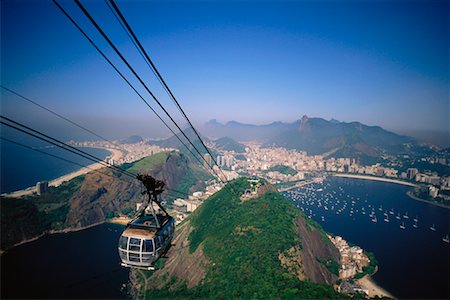 simsearch:700-00189055,k - Câble voiture escalade Sugar Loaf Mountain, Rio de Janeiro, au Brésil, en Amérique du Sud Photographie de stock - Rights-Managed, Code: 700-00553785