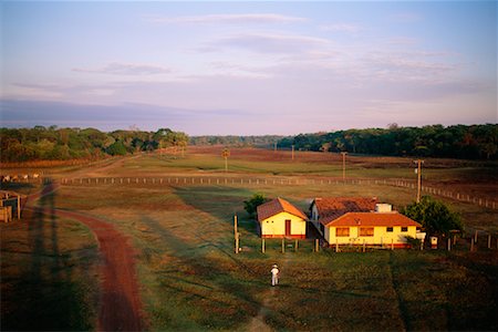 Overview of Farmhouse, Caiman, Pantanal, Brazil, South America Stock Photo - Rights-Managed, Code: 700-00553798