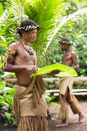 Man in Traditional Clothing, Ekasup Cultural Village, Efate, Vanuatu Stock Photo - Rights-Managed, Code: 700-00553968