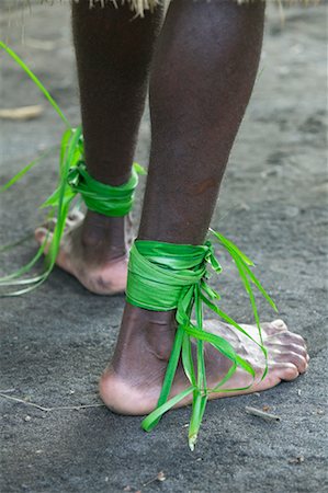 Traditional Dancer, Lonusunen Custom Village, Tanna, Vanuatu Foto de stock - Con derechos protegidos, Código: 700-00553994