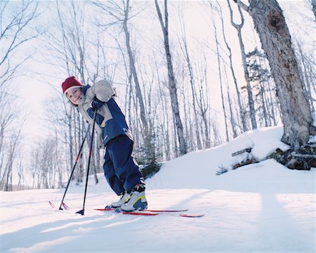 simsearch:6102-03827802,k - Boy Skiing Stock Photo - Rights-Managed, Code: 700-00560496
