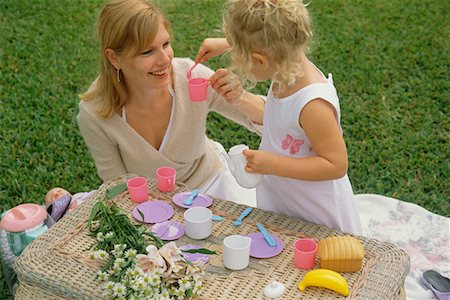 plastic toy family - Mother and Daughter Stock Photo - Rights-Managed, Code: 700-00560516
