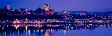 río san lorenzo - Cityscape at Dawn, Quebec City, Quebec, Canada Foto de stock - Con derechos protegidos, Código: 700-00560674