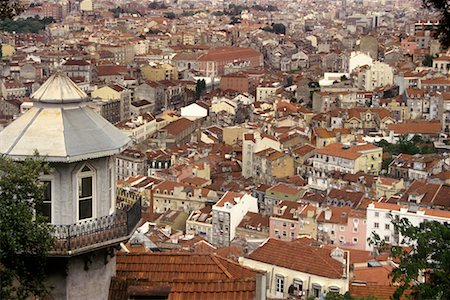Rooftops, Lisbon, Portugal Foto de stock - Con derechos protegidos, Código: 700-00560751