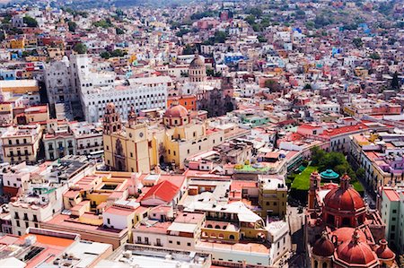 Overview of Guanajuato, Guanajuato, Mexico Foto de stock - Con derechos protegidos, Código: 700-00560828