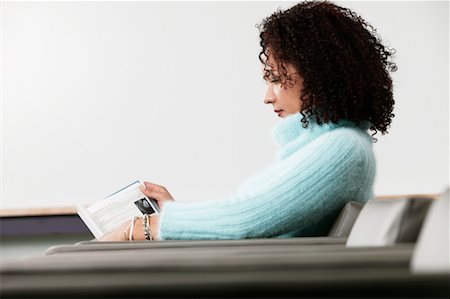 david schmidt education - Woman Reading in Classroom Stock Photo - Rights-Managed, Code: 700-00561083