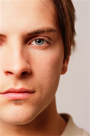 dark hair blue eyes males - Portrait of Young Man Stock Photo - Rights-Managed, Code: 700-00561785