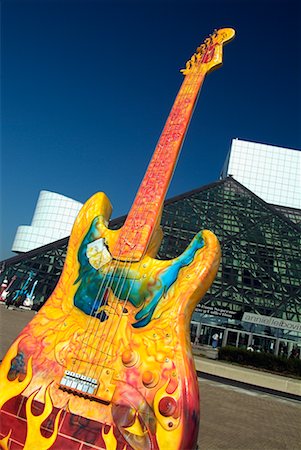 Rock And Roll Hall Of Fame in Cleveland, Ohio, USA Stockbilder - Lizenzpflichtiges, Bildnummer: 700-00562167