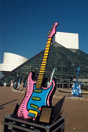 Rock and Roll Hall of Fame, Cleveland, Ohio, USA Foto de stock - Con derechos protegidos, Código: 700-00562168