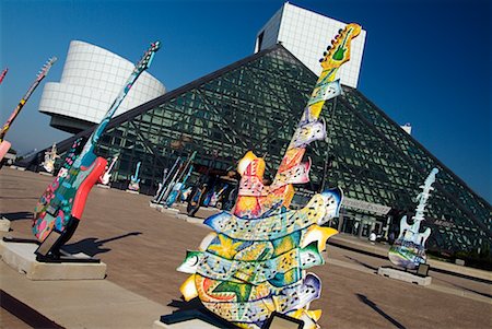 Rock and Roll Hall of Fame, Cleveland, Ohio, USA Photographie de stock - Rights-Managed, Code: 700-00562174