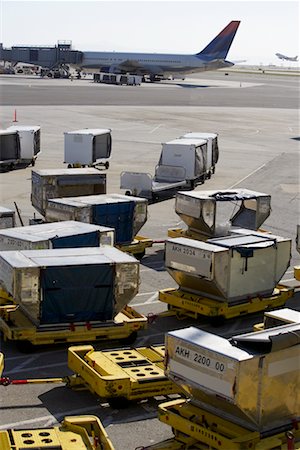 Luggage Containers at Airport Stock Photo - Rights-Managed, Code: 700-00588768