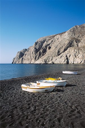 Kamari Beach, Santorini Island, Greece Stock Photo - Rights-Managed, Code: 700-00590753