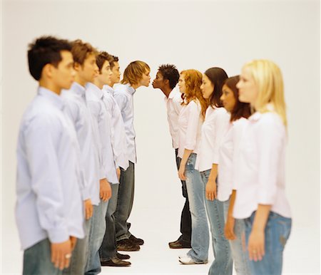 Rows of Men and Woman Stock Photo - Rights-Managed, Code: 700-00592496