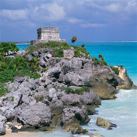 simsearch:700-00345396,k - Mayan Ruins at Tulum, Mexico Stock Photo - Rights-Managed, Code: 700-00592931