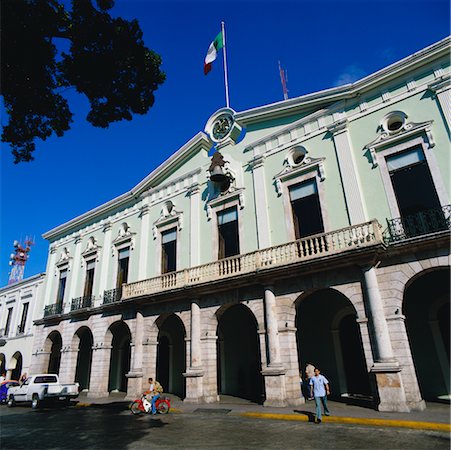 Facade of Building, Merida, Yucatan, Mexico Stock Photo - Rights-Managed, Code: 700-00592965