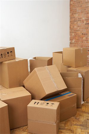 exposed brick - Cardboard Boxes Stock Photo - Rights-Managed, Code: 700-00604401