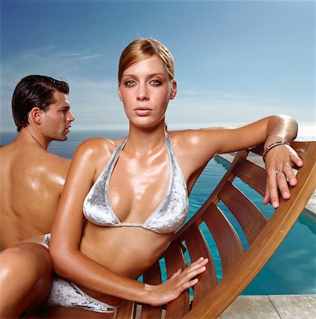 simsearch:700-00604984,k - Portrait of Couple in Swimwear Foto de stock - Con derechos protegidos, Código: 700-00604991