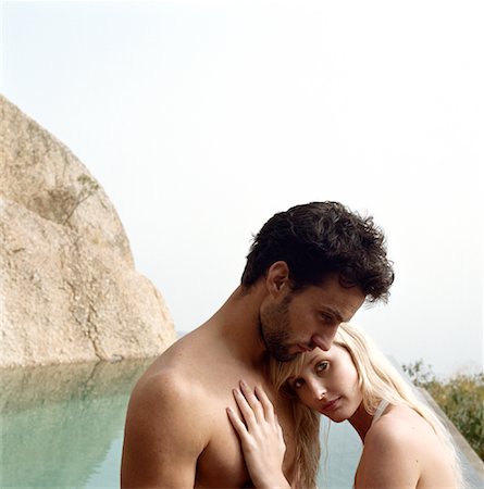 simsearch:700-00604984,k - Couple Standing in Water Foto de stock - Con derechos protegidos, Código: 700-00605014