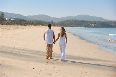 simsearch:700-00286815,k - Couple Walking on the Beach, Karon Beach, Phuket, Thailand Stock Photo - Rights-Managed, Code: 700-00605181