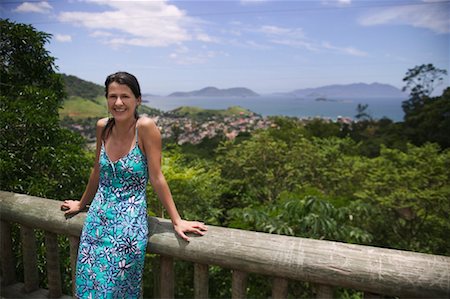 simsearch:700-00606166,k - Woman at Lookout, Outside of Rio de Janeiro, Brazil Stock Photo - Rights-Managed, Code: 700-00606165