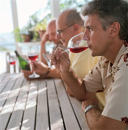Men Drinking Wine Stock Photo - Rights-Managed, Code: 700-00606317