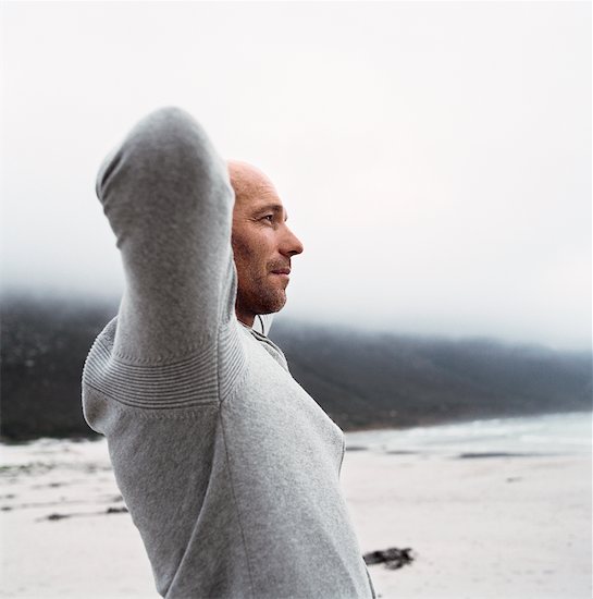 Man at Beach Stock Photo - Premium Rights-Managed, Artist: Masterfile, Image code: 700-00606353