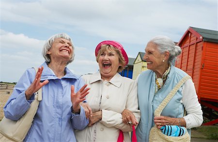 seniors storytelling - Women Walking and Talking Stock Photo - Rights-Managed, Code: 700-00606942