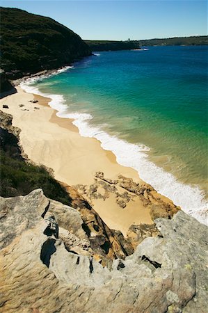 sydney harbour national park - Washaway Beach, Sydney Harbour Nationalpark, Sydney, New-South.Wales, Australien Stockbilder - Lizenzpflichtiges, Bildnummer: 700-00607411