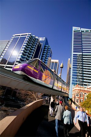 Monorail, Darling Harbour, Sydney, New South Wales, Australia Foto de stock - Con derechos protegidos, Código: 700-00607430