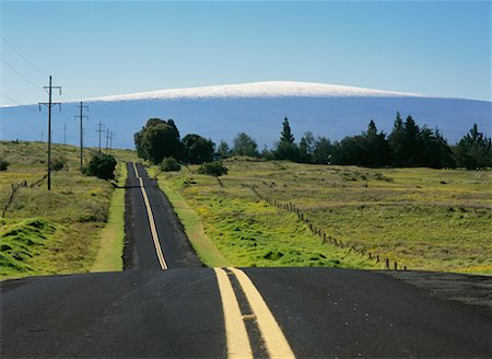 parc national des volcans d'hawaï - Neige sur le volcan Mauna Kea, Hawaii Volcanoes National Park, autoroute 200, Big Island, Hawaii, Etats-Unis Photographie de stock - Rights-Managed, Code: 700-00607668