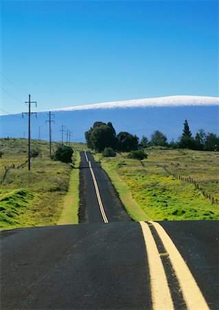 parc national des volcans d'hawaï - Neige sur le volcan Mauna Kea, Hawaii Volcanoes National Park, autoroute 200, Big Island, Hawaii, Etats-Unis Photographie de stock - Rights-Managed, Code: 700-00607669