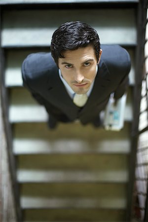 Businessman on Stairs Stock Photo - Rights-Managed, Code: 700-00607862
