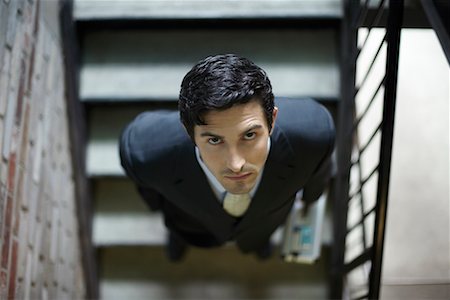 Businessman on Stairs Stock Photo - Rights-Managed, Code: 700-00607863