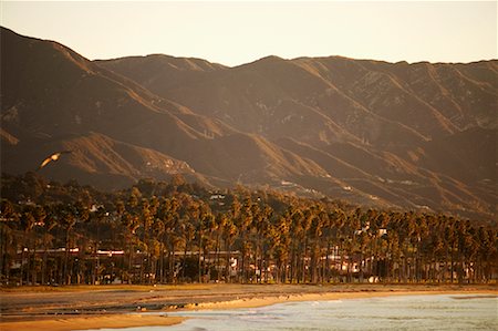 santa barbara usa - Mountains and Shoreline, Santa Barbara, California Stock Photo - Rights-Managed, Code: 700-00607931