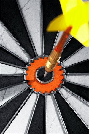 simsearch:700-00190971,k - Dart in Center of Dartboard Stock Photo - Rights-Managed, Code: 700-00608491