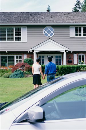 Couple in Front of House Stock Photo - Rights-Managed, Code: 700-00608628